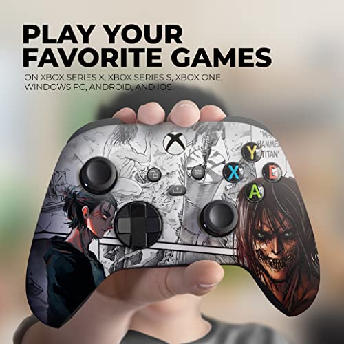 DreamController Attackk On Titan Custom X-box Controller Wireless compatible with X-box One/X-box Series X/S Proudly Customized in USA with Permanent HYDRO-DIP Printing (NOT JUST A SKIN) - Image 4