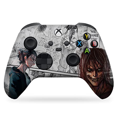 DreamController Attackk On Titan Custom X-box Controller Wireless compatible with X-box One/X-box Series X/S Proudly Customized in USA with Permanent HYDRO-DIP Printing (NOT JUST A SKIN) - Image 1