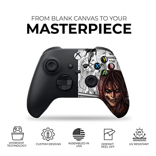 DreamController Attackk On Titan Custom X-box Controller Wireless compatible with X-box One/X-box Series X/S Proudly Customized in USA with Permanent HYDRO-DIP Printing (NOT JUST A SKIN) - Image 3