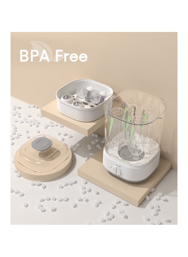 GROWNSY Bottle Sterilizer, Baby Bottle Steam Sterilizer, Electric Baby Bottle Sanitizer with Timer for Baby Bottles, Pacifiers, Pump Parts - Image 4