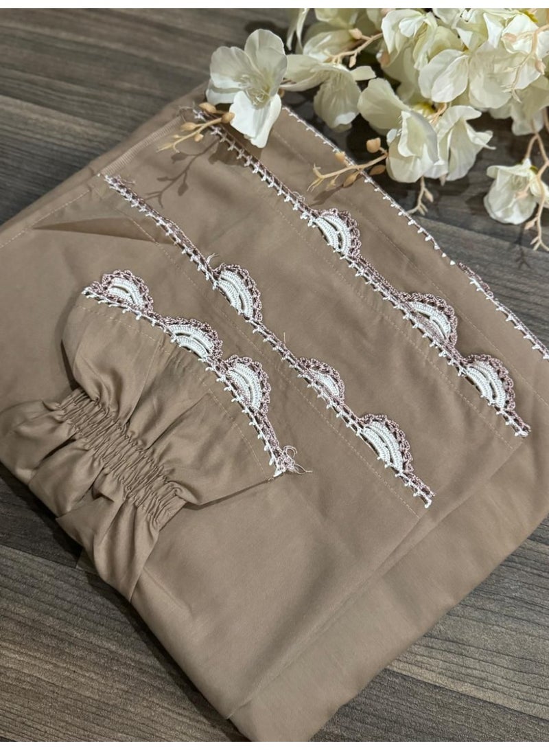 Women’s premium prayer dress made of soft lightweight fabric with an integrated headscarf and wide sleeves with ties, one size fits most, suitable for daily use and presented as an elegant gift. - Image 1