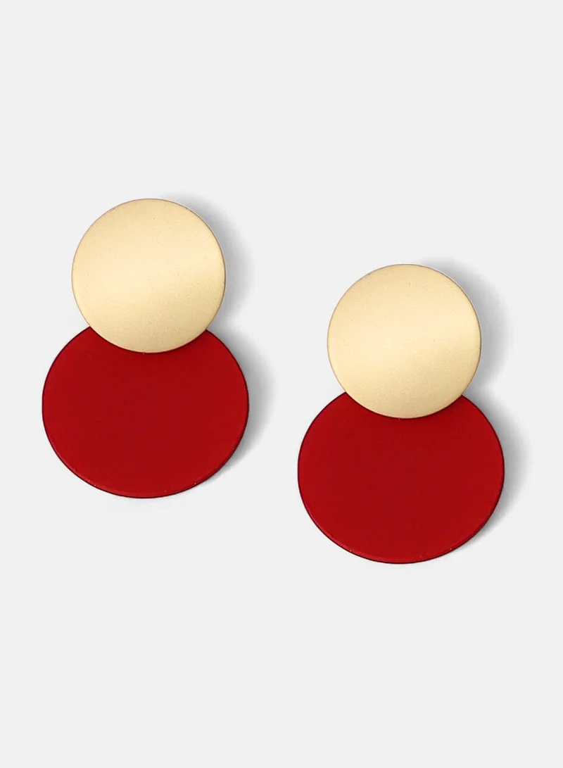سوهي Circular-Block Artificial Drop Earring Jewellery