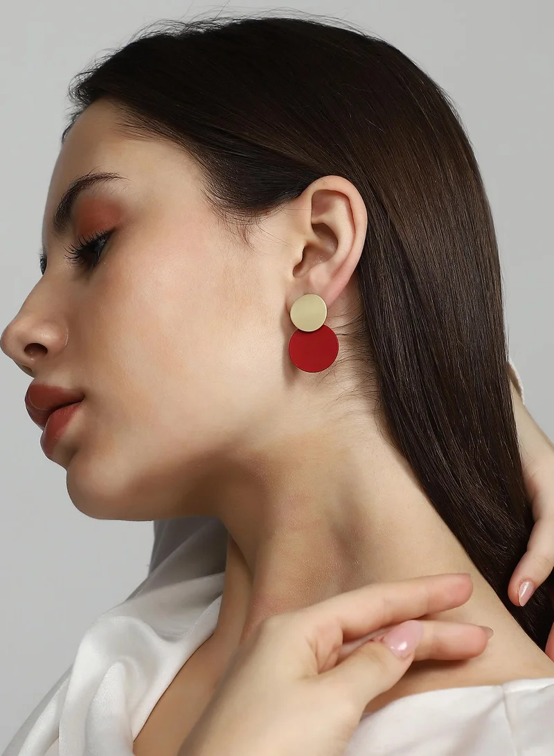 سوهي Circular-Block Artificial Drop Earring Jewellery