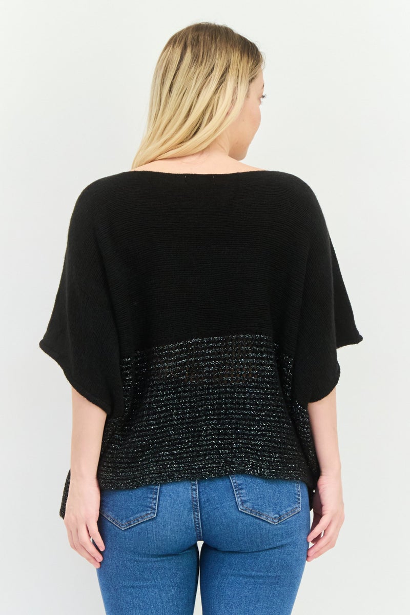 HALSTON Women Textured Poncho, Textured - Image 3