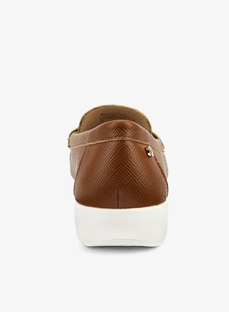 Flora Bella By Shoexpress Textured Slip-On Loafers