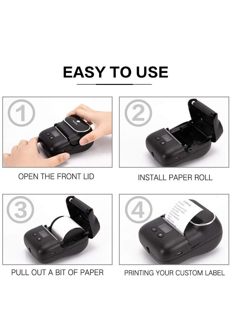 Portable Bluetooth Thermal Mini Label Maker Compatible with Android iOS System - Image 4