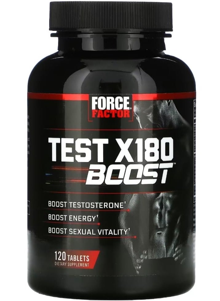 Force Factor Test X180 Boost for energy and Vitality 120 Tablets  - Image 2