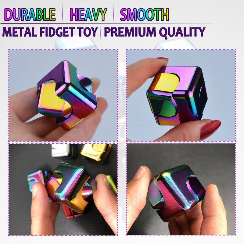 Dr.Kbder Fidget Spinner Toys Cube Adults  Easter Basket Stuffers For Teens Metal Cool Stuff Desk Gadgets Office Toys Small Anxiety Figette Sensory Toy Adhd Tool Fingears Figet Stress Valentine Gift For Boys - Image 3