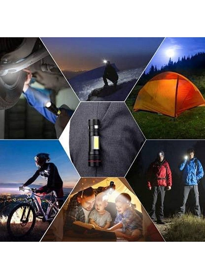 Care4 مصباح يدوي قابل لإعادة الشحن Care 4 CREE T6 LED + مصباح COB (أسود : قابل لإعادة الشحن) - Image 5