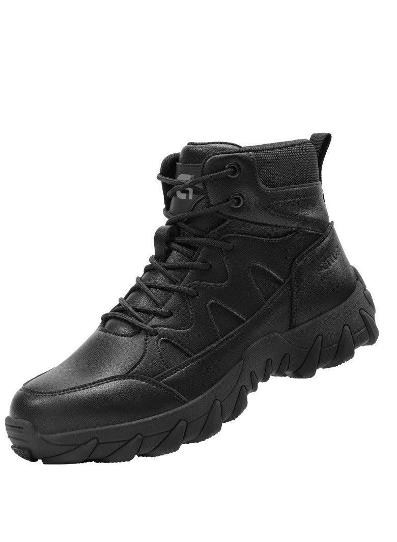 NIBEMINENT Mens Outdoor Hiking Boots Desert Combat Tactical Boots Male Winter Shoes Men Desert Ankle Boots Work Safety Shoes