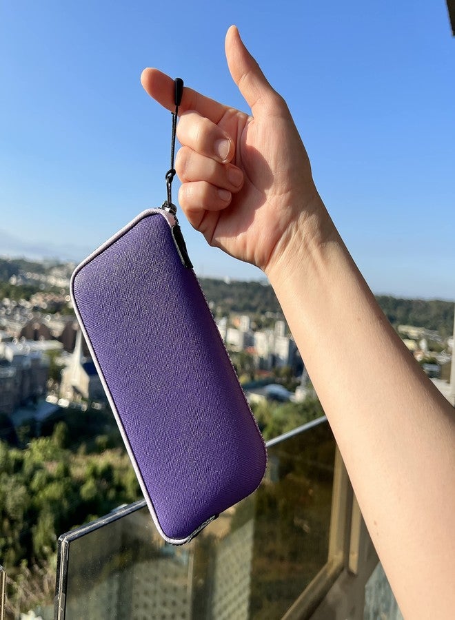 OneJoy Phone Purse case, Cell Phone Crossbody for Women, Neoprene Phone Pouch for Galaxy s23 Ultra Case Carrying with Clip & Puller, Phone Bag for iPhone, XL Size [Purple] - Image 5