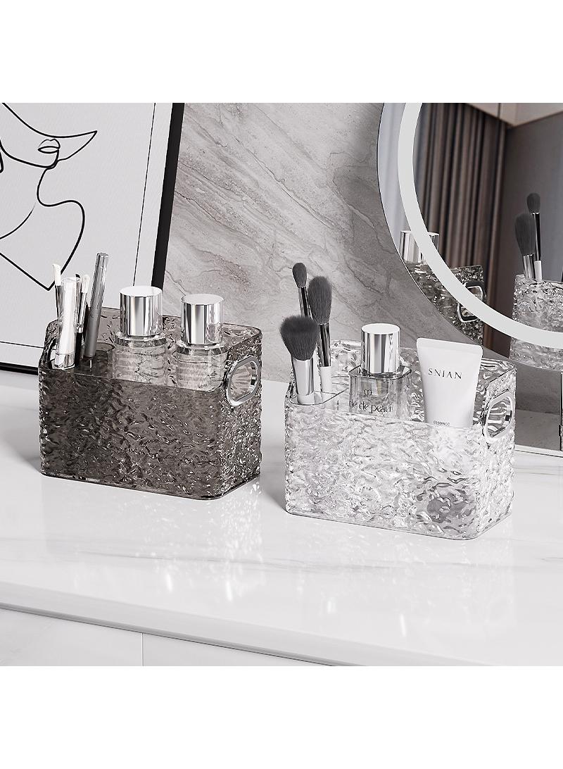 2pcs Wall mounted cosmetic storage box, bathroom, washbasin storage rack - Image 1