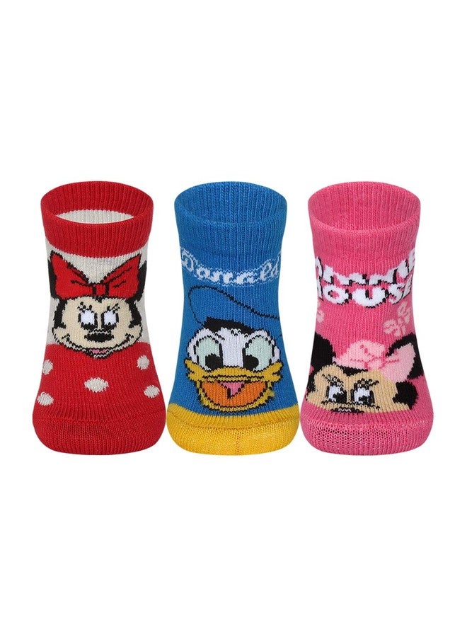 Supersox Regular Disney Socks for Babies, Made with Breathable, Anti Odour & Moisture Absorbent Combed Cotton with a Extra Durable Welt, Ideal For All Day Wear (Pack Of 3) - Image 1