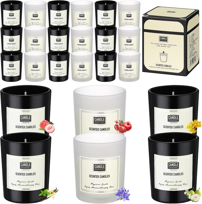 MTLEE 36 Pcs Scented Candles for Home Bulk Jar Candles Gift Set for Women Long Lasting Aromatherapy Candle for Birthday Teacher Thanksgiving Anniversary(Elegant Style)
