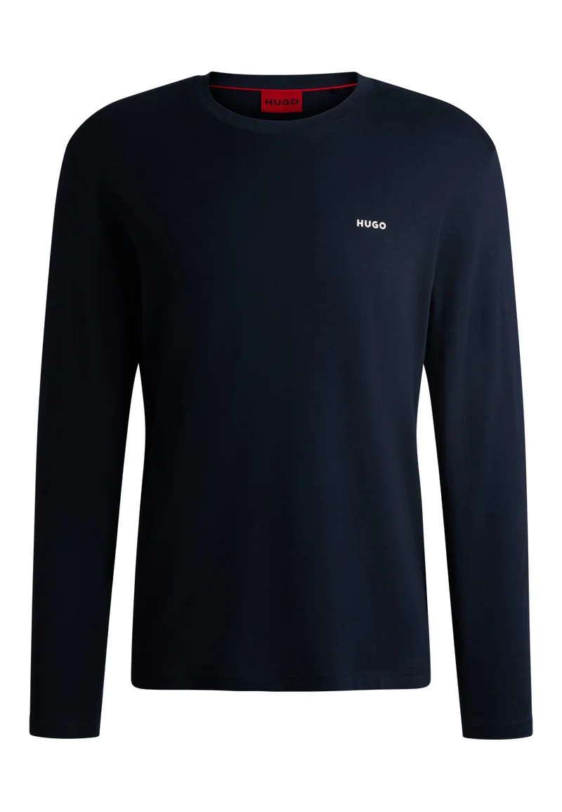 HUGO Cotton-jersey T-shirt with logo print