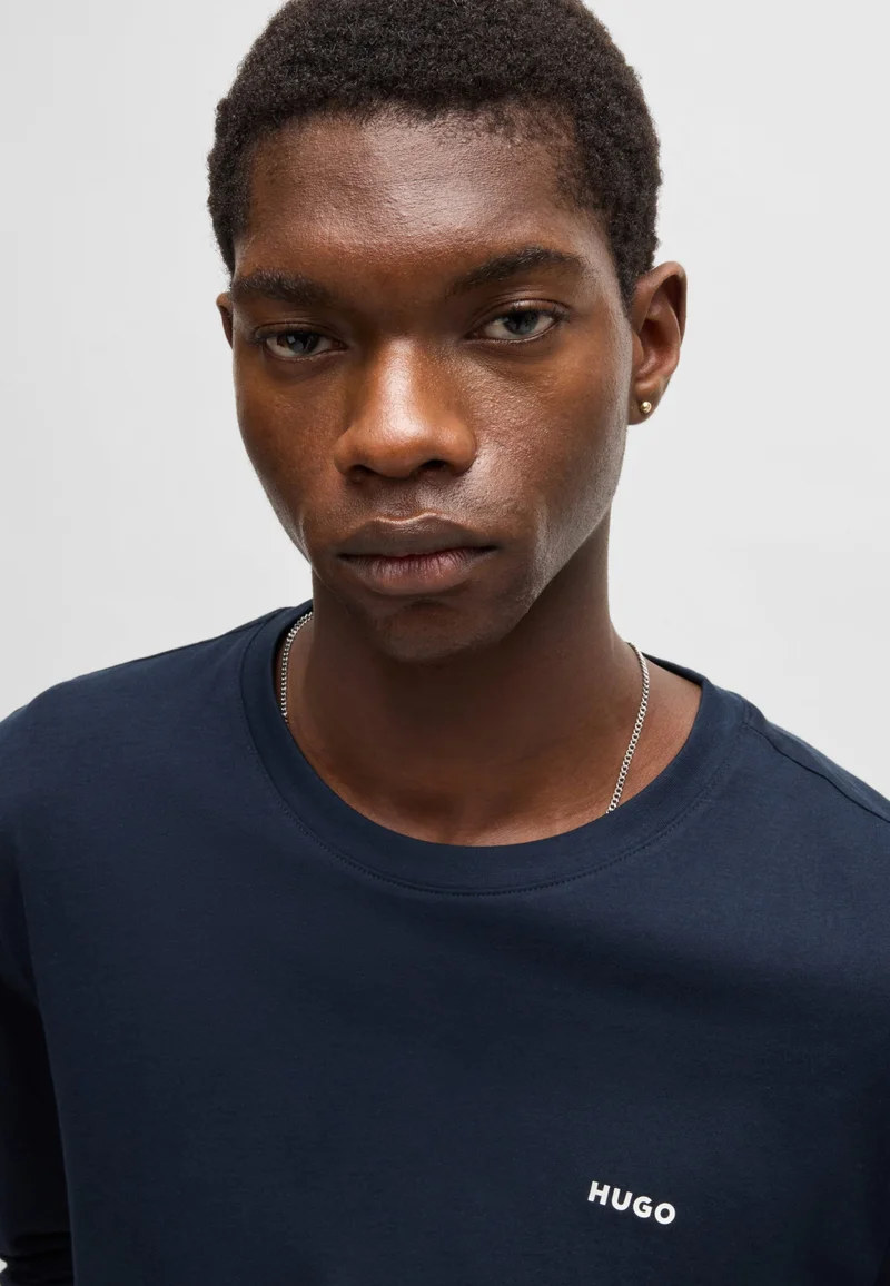 HUGO Cotton-jersey T-shirt with logo print