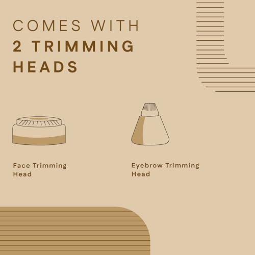 Winston Rechargeable Electric 2-in-1 Face and Eyebrow Trimmer for Women - 90 Min | Multi-Grooming Trimmer for Eyebrow and Facial hair - Image 4
