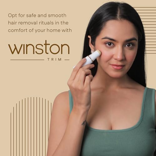 Winston Rechargeable Electric 2-in-1 Face and Eyebrow Trimmer for Women - 90 Min | Multi-Grooming Trimmer for Eyebrow and Facial hair - Image 3
