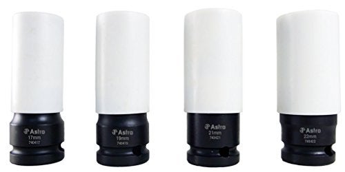 Astro Pneumatic Tool 7404 Flank Bite Damaged Lug Nut Socket Set w/Spinning Protective Sleeves - Image 2