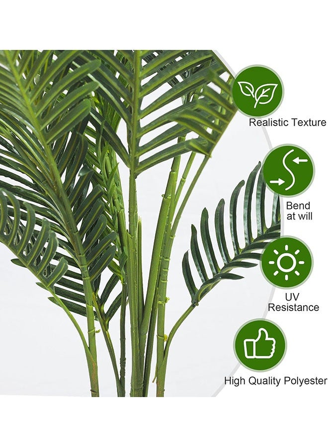 Arabest Artificial Tree Fake Plants,135cm Areca Palm Fake Trees Faux Plants Indoor Realistic Plants for Office Home Room Store Decor - Image 3