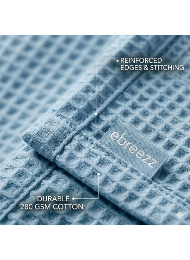 EBREEZZ Premium Waffle Cotton Blanket – 160×230 cm | 280 GSM - Image 5