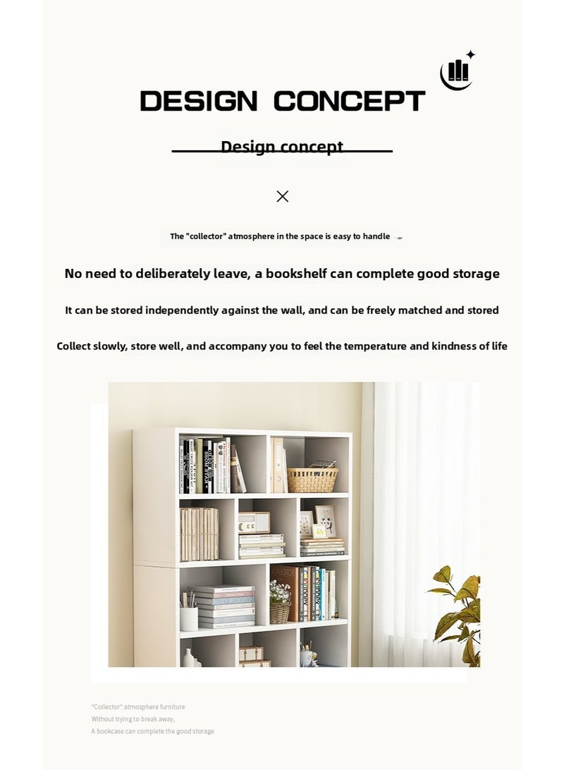 CityRiya-Long Storage Cabinet, Coffee Corner Cabinet, Kitchen Sideboard with Storage Shelves, Buffet Console Cabinets, Bookcase, Large Cupboard, Coffee Bar Table Accent Table for Home (White)  - Image 5