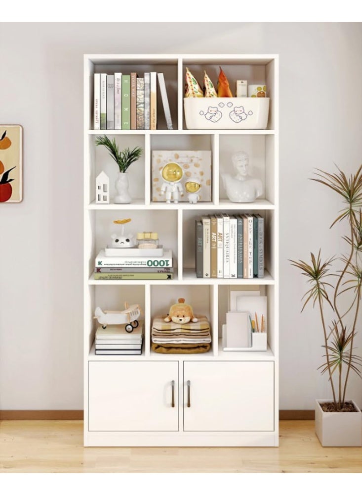 CityRiya-Long Storage Cabinet, Coffee Corner Cabinet, Kitchen Sideboard with Storage Shelves, Buffet Console Cabinets, Bookcase, Large Cupboard, Coffee Bar Table Accent Table for Home (White)  - Image 3