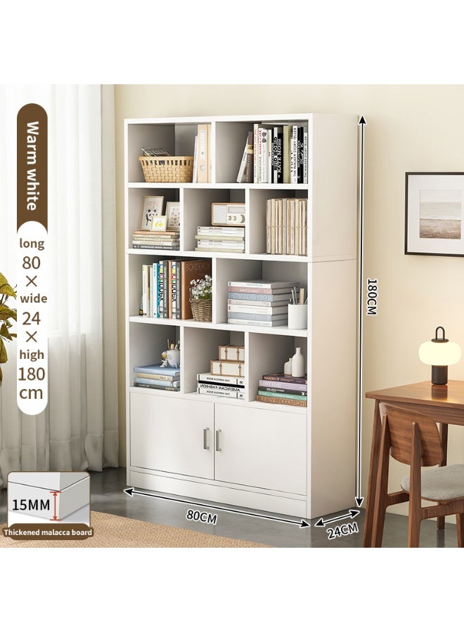CityRiya-Long Storage Cabinet, Coffee Corner Cabinet, Kitchen Sideboard with Storage Shelves, Buffet Console Cabinets, Bookcase, Large Cupboard, Coffee Bar Table Accent Table for Home (White)  - Image 2