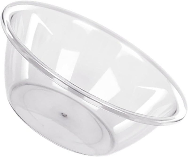 HEEPDD Transparent Plastic Wash Basin, Round Clear Washbasin for Face, Laundry, and Vegetables, Large Capacity and Space Saving Design Transparent Plastic Wash Basin, Thicken Nan (Large) - Image 1