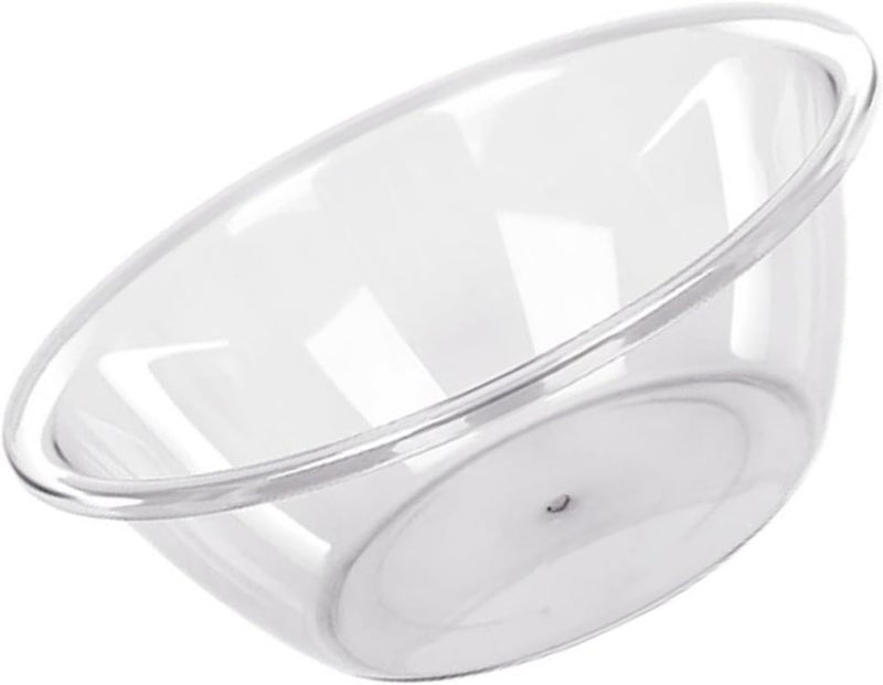 HEEPDD Transparent Plastic Wash Basin, Round Clear Washbasin for Face, Laundry, and Vegetables, Large Capacity and Space Saving Design Transparent Plastic Wash Basin, Thicken Nan (Large) - Image 2