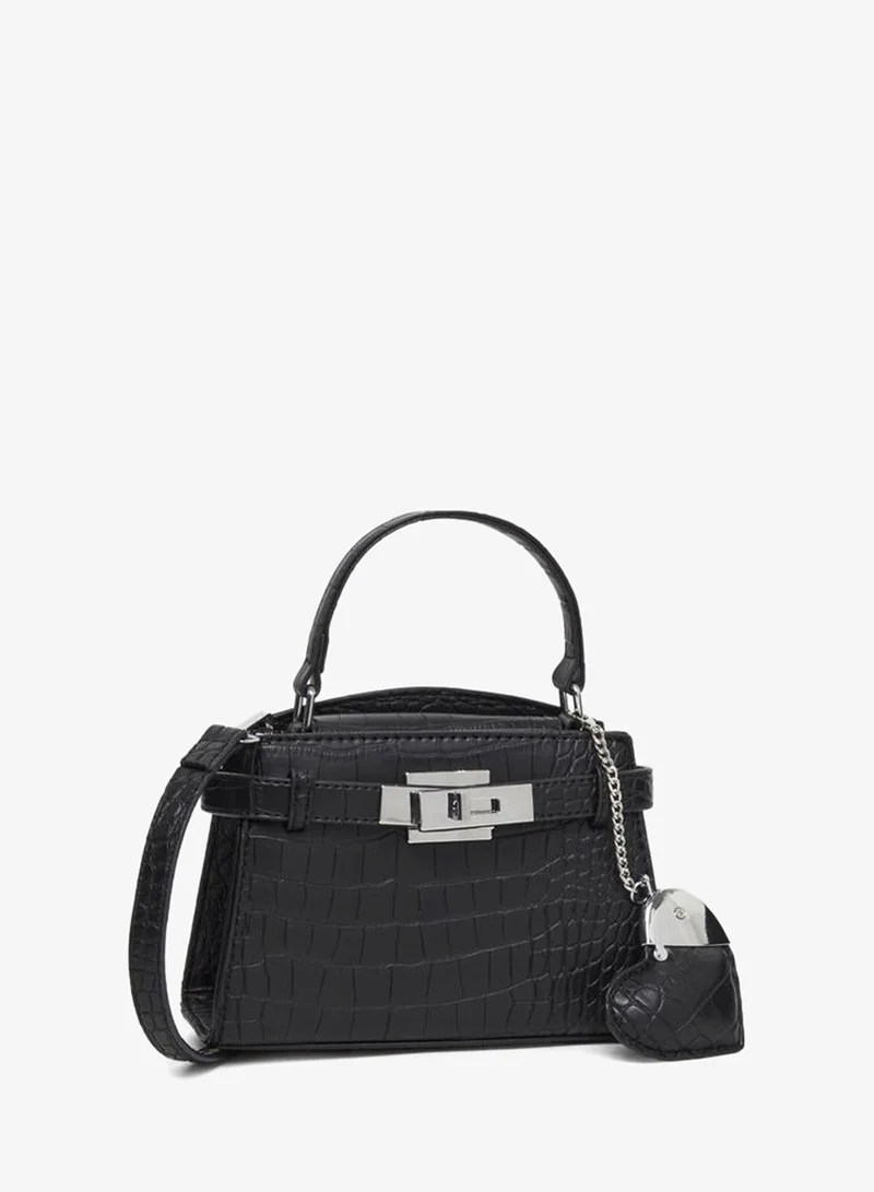 Styli Metal Heart Drop Accent Handbag