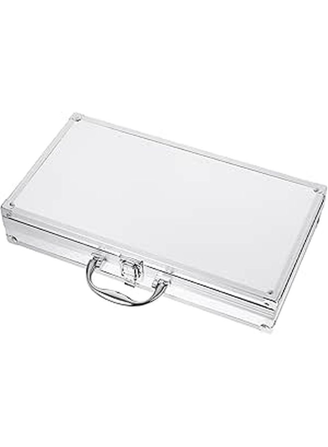 Aluminum Tool Box Lightweight Locking Briefcase Portable Protective Metal Tool Storage Case - Image 1