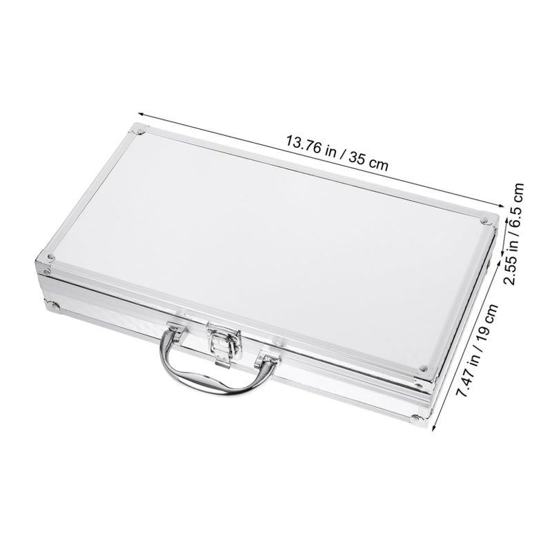 Aluminum Tool Box Lightweight Locking Briefcase Portable Protective Metal Tool Storage Case - Image 3