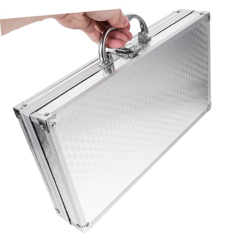Aluminum Tool Box Lightweight Locking Briefcase Portable Protective Metal Tool Storage Case - Image 5