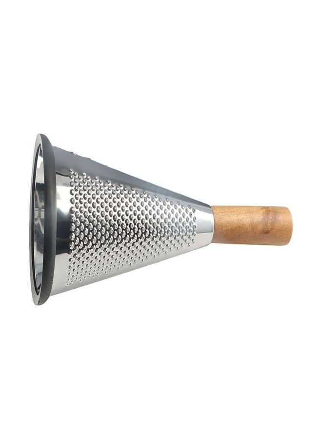 Kopida Stainless Steel Cheese Grater - Cone 3 Sided | Three Sides for Coarse, Medium and Fine Grating. Also Suitable as a Lemon & Lime Zester - Image 4