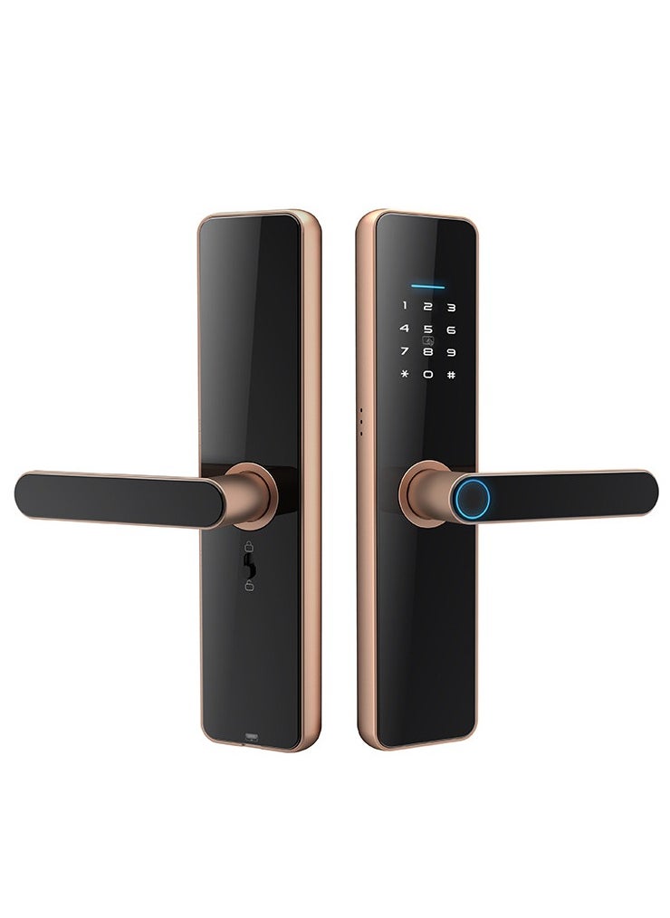 EVEREEN - LS-C91 Smart WiFi Fingerprint Door Lock - 8 Unlock Methods | App, Bluetooth, Key, Password, Card, Combo | Secure Home Entry System (Gold, Tuya version) - Image 1