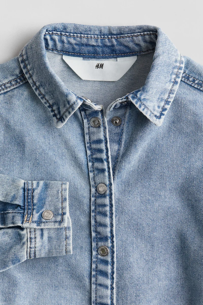 اتش اند ام Denim Shirt Dress