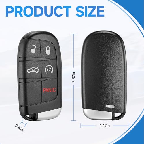LYFUCESS Key Fob Replacement Fits for Chrysler 300 2011 2012 2013 2014 2015 2016 2017 2018 Dodge Charger 2011-2018 Challenger 2015-2018 Dart 2014-2016 Smart Keyless Entry Remote Control - Image 5