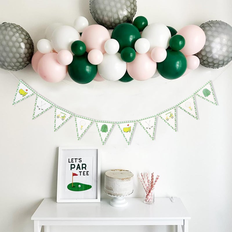 beaded Golf Themed Birthday Banner - Golf First/1st Birthday Party Decorations,Hole In One Party Banner,Hole In One First Year Banner - Image 4