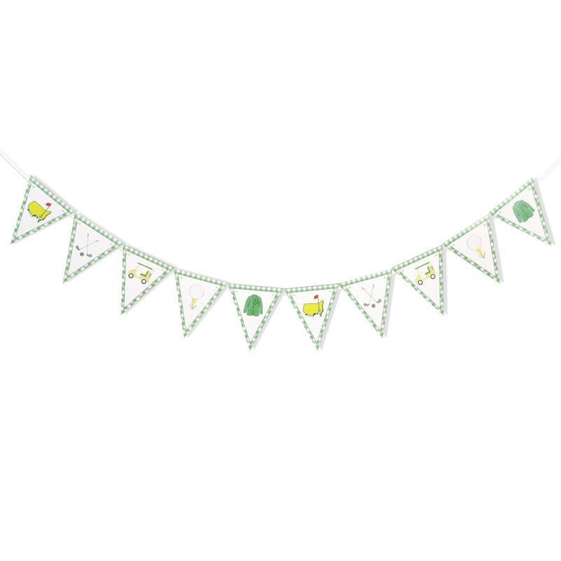 beaded Golf Themed Birthday Banner - Golf First/1st Birthday Party Decorations,Hole In One Party Banner,Hole In One First Year Banner - Image 3