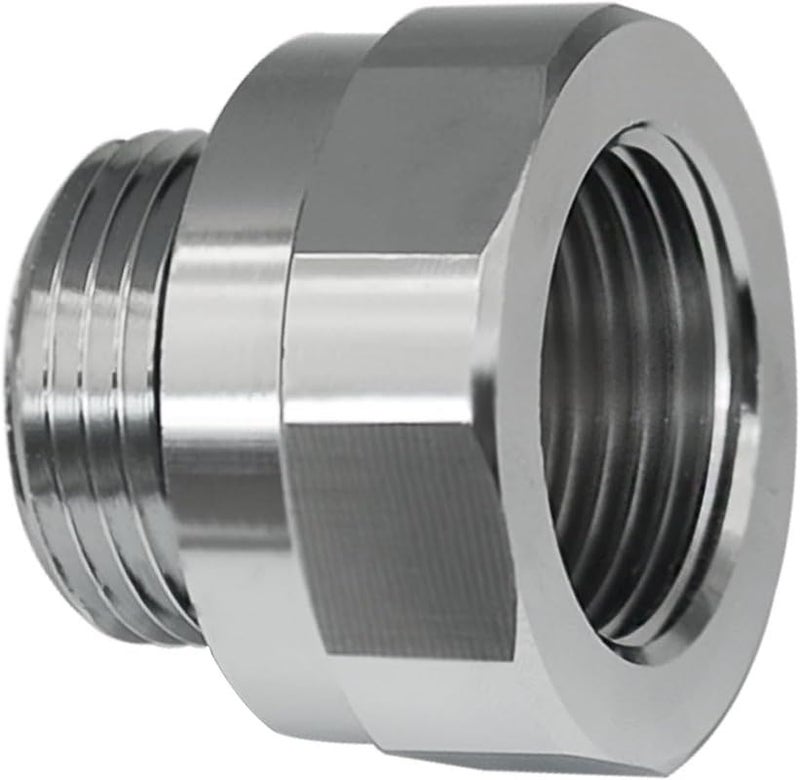 Ebrmeiwo A211 27mm20 Thread Size Oil Drain Valve Adapter Silver - Image 1