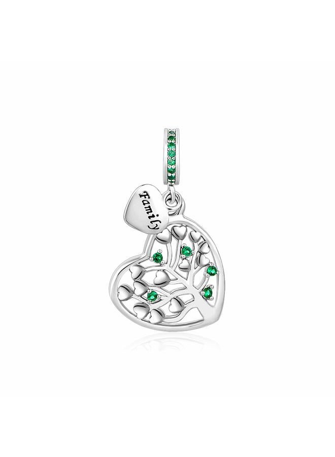 SBI Jewelry Women Girls Family Charm for Bracelets Green Tree of Life Dangle Charm Gift for Birthday Mother's Day Christmas - Image 1