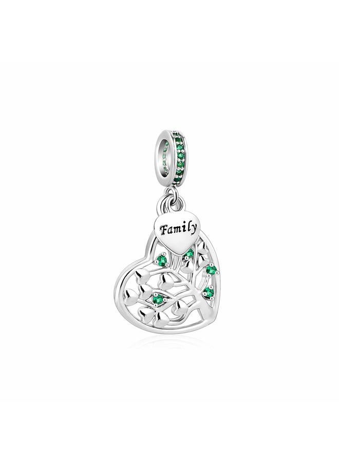 SBI Jewelry Women Girls Family Charm for Bracelets Green Tree of Life Dangle Charm Gift for Birthday Mother's Day Christmas - Image 2