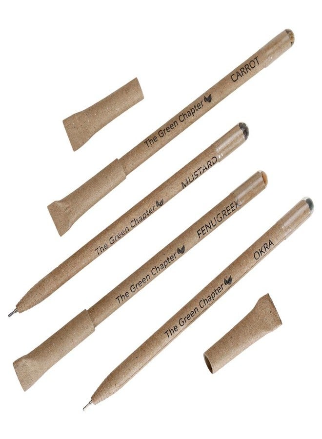 THE GREEN CHAPTER Grow Pens – Write, Plant & Watch Nature Bloom GreenLeaf Seed Pens,Sustainable Blue Ball Pens That Grow into Herbs & Flowers (Pack of 20) - Image 3