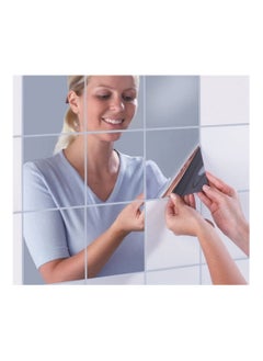 Cool Baby COOLBABY 16Pcs Square Mirror Tile Wall Stickers 3D Decal Mosaic Diy Home Room Decoration  - Image 1