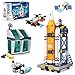 Sciencow Exploratory Building Blocks Set 461PCS Rocket Space Shuttle Moon Buggy and Satellite Kit STEM Learning with Space Capsule Ideal for 612 Year Old Boys - Image 2