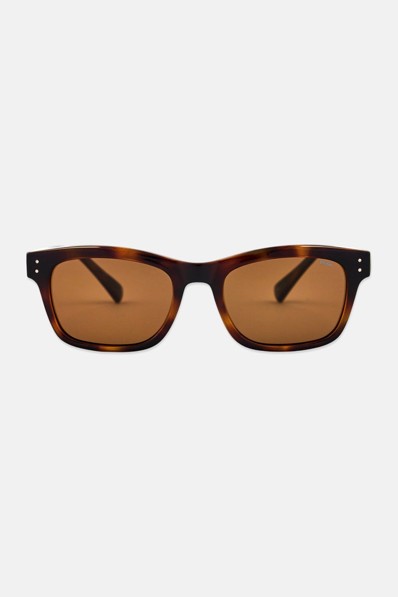 INVU Men B2203 Rectangular Sunglasses, Havana Brown - Image 1