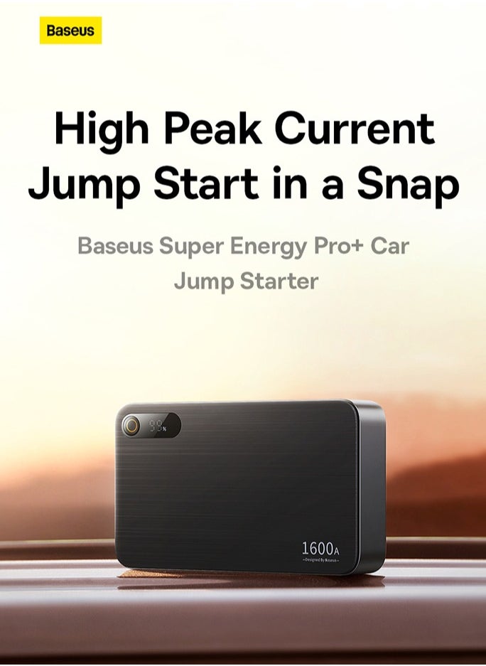 Baseus Charger Baseus Super Energy PRO Car Jump Starter, 1600A, USB (black)  - Image 2