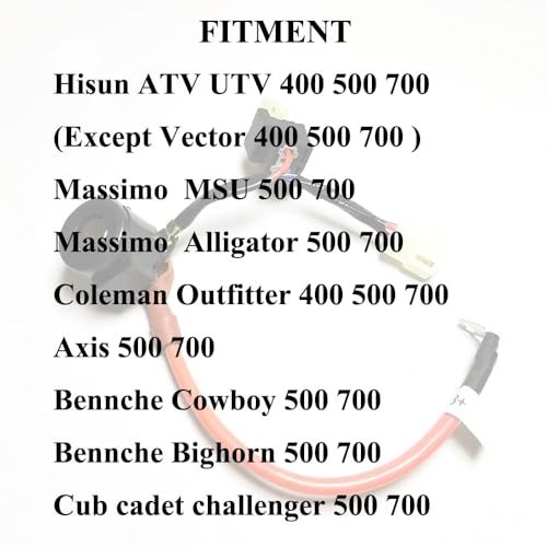 Chikia Hisun 500 Starter Solenoid Relay Replacement for Hisun 400 500 700 ATV UTV,Massimo MSU 500 700 Axis 500 700 Coleman UT400,Bennche,Cub Cadet - Image 5