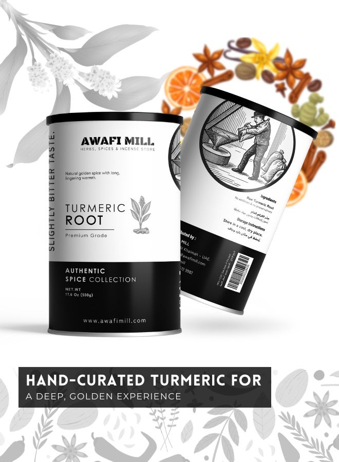 أباميك كركم كامل من مطحنة أوافي (جذر كركم مجفف، كركم لونغا) - 500 غرام | 17.6 أونصة - Image 5